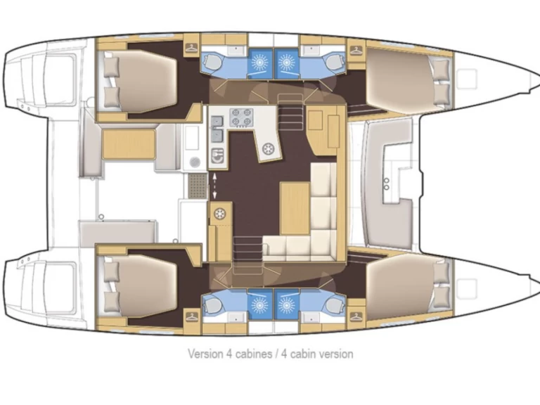 Alquiler de embarcaciones Lagoon Lagoon 450 F enSukošan en Samboat