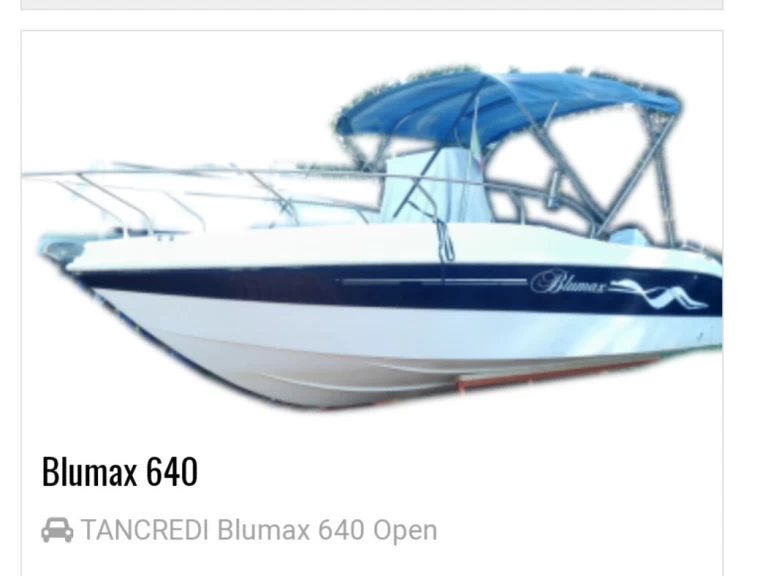 Alquiler de Lancha, con o sin patrón Blumax Milazzo