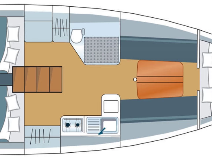 Alquiler Velero DJANGO 9.80 ( 3 cabines) con o sin  título de navegación