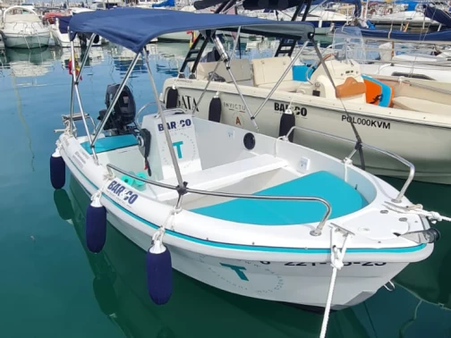 Alquiler Lancha Quicksilver con o sin  título de navegación