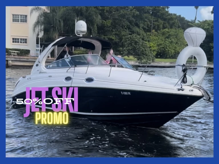 Alquiler Lancha Sea Ray con o sin  título de navegación