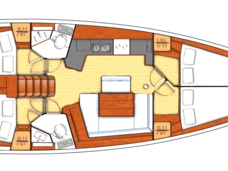 Alquiler de barcos Cos barato de Oceanis 45