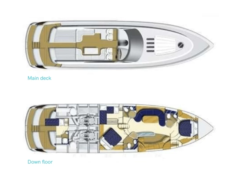 Alquiler Yate de lujo en Ibiza (Ciudad) - Princess Princess V65