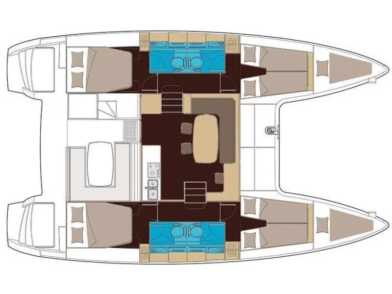 Alquiler de barcos Santa Eulària des Riu barato de Lagoon 400 S2