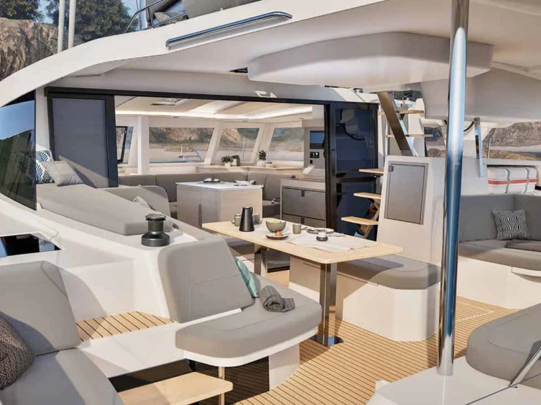 Alquiler de Fountaine Pajot Fountaine Pajot FP 44 Quatuor - 4 cab. en Trogir