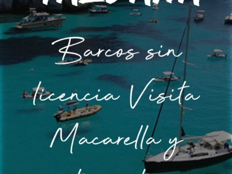 Alquiler de Lancha, con o sin patrón Compass Cala Galdana