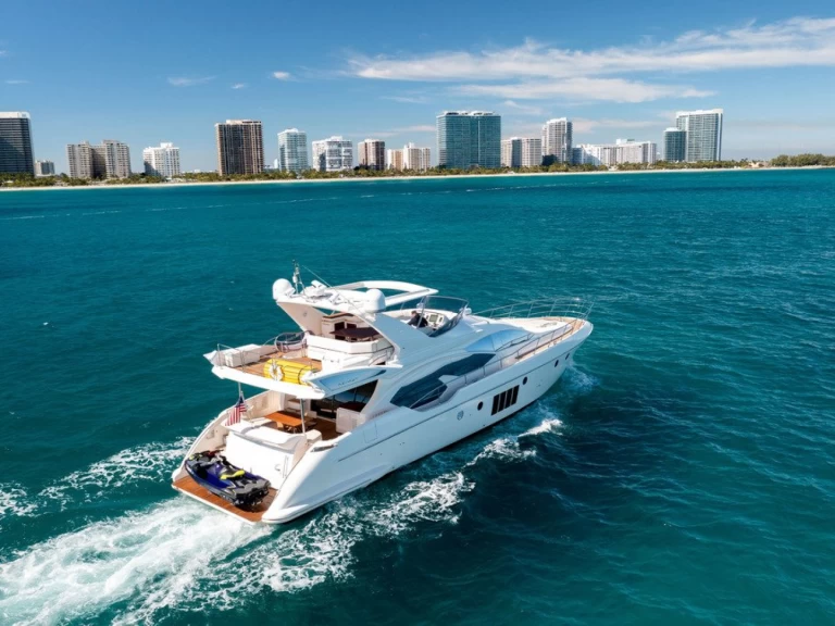 Alquiler de Yate de lujo, con o sin patrón Azimut Miami Beach