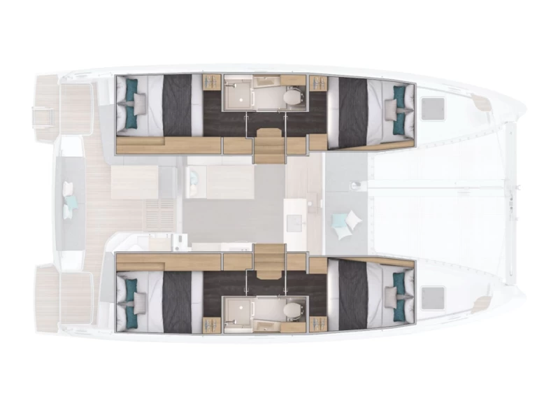 Alquiler de Catamarán, con o sin patrón Lagoon Furnari