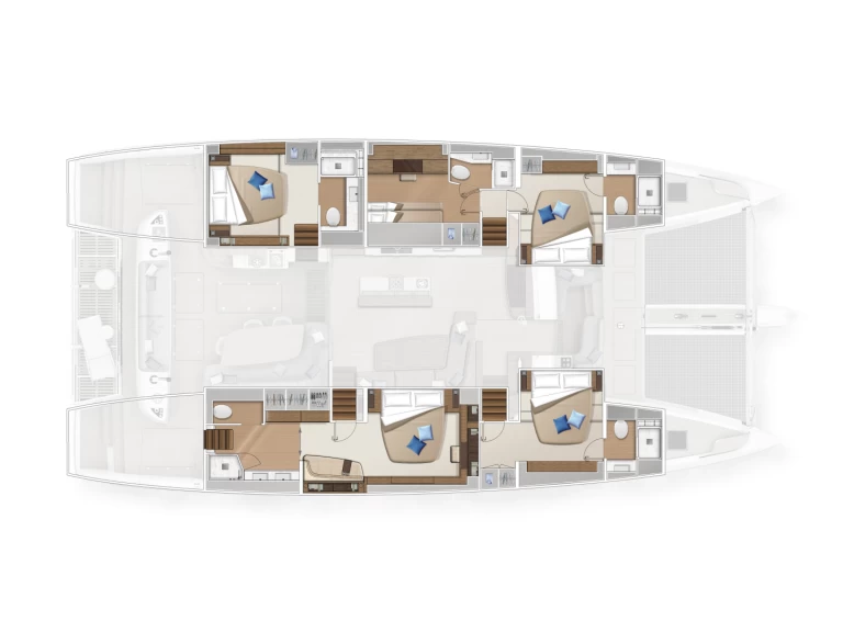 Alquiler de embarcaciones Lagoon Lagoon Sixty 5 Owner's Version enSalerno en Samboat