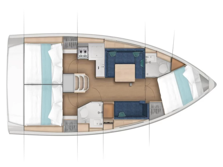 Alquiler de embarcaciones Jeanneau Sun Odyssey 380 - 3 cabins enSukošan en Samboat
