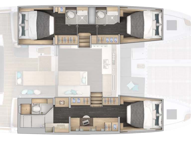 Alquiler de barcos Papeete barato de Lagoon 43