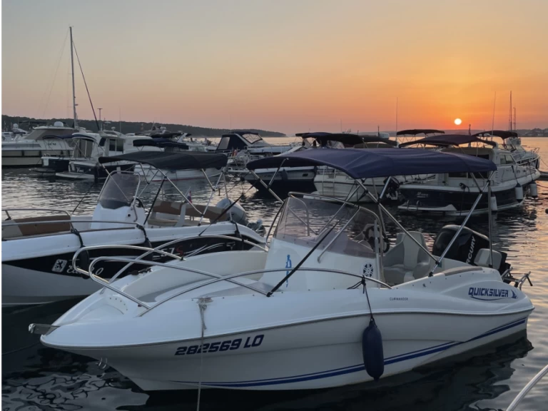 Alquiler Lancha Quicksilver con o sin  título de navegación