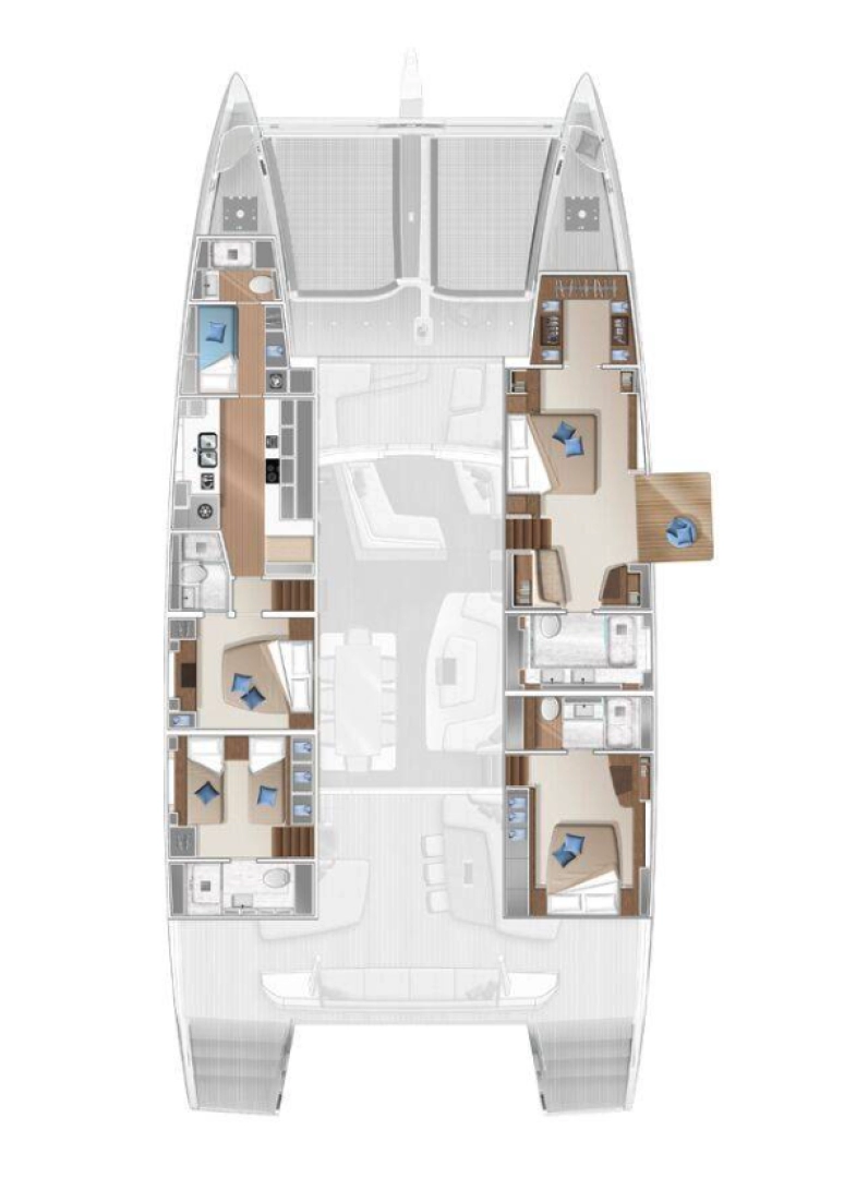 Alquiler de embarcaciones Lagoon Lagoon 77 enAjaccio en Samboat