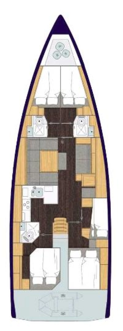 Alquiler de Bavaria Bavaria C50 Holiday - 5 cab. en Golfo Aranci