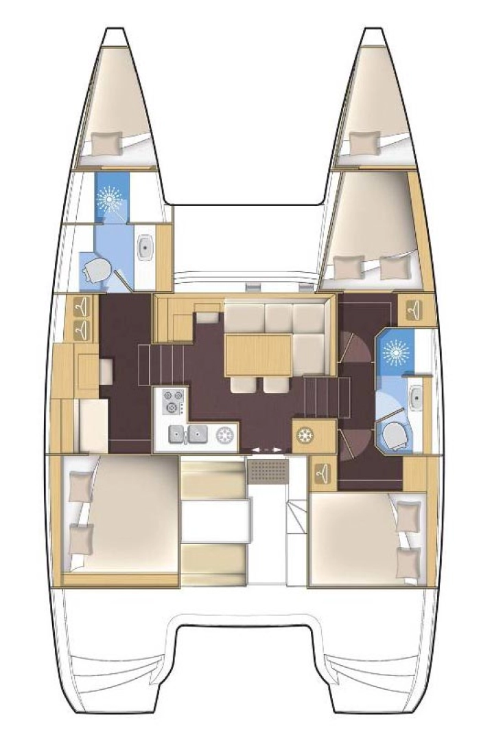 Alquiler de embarcaciones Lagoon Lagoon 40 Motor Yacht enŠibenik en Samboat