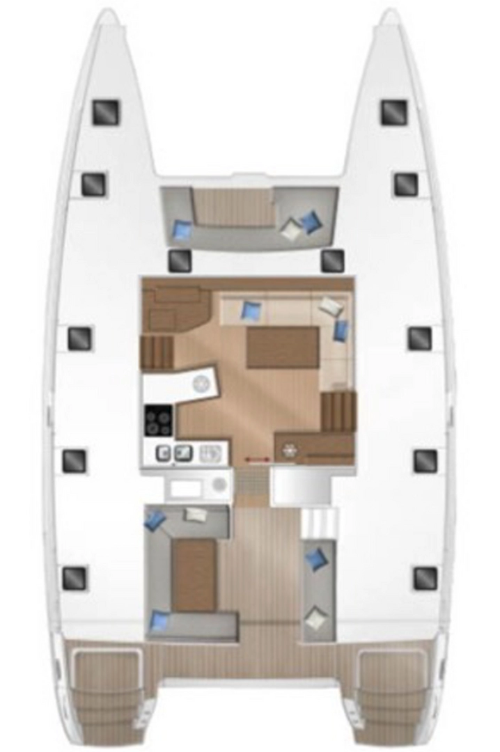 Alquiler de Lagoon Lagoon 450 F en Sant Antoni de Portmany