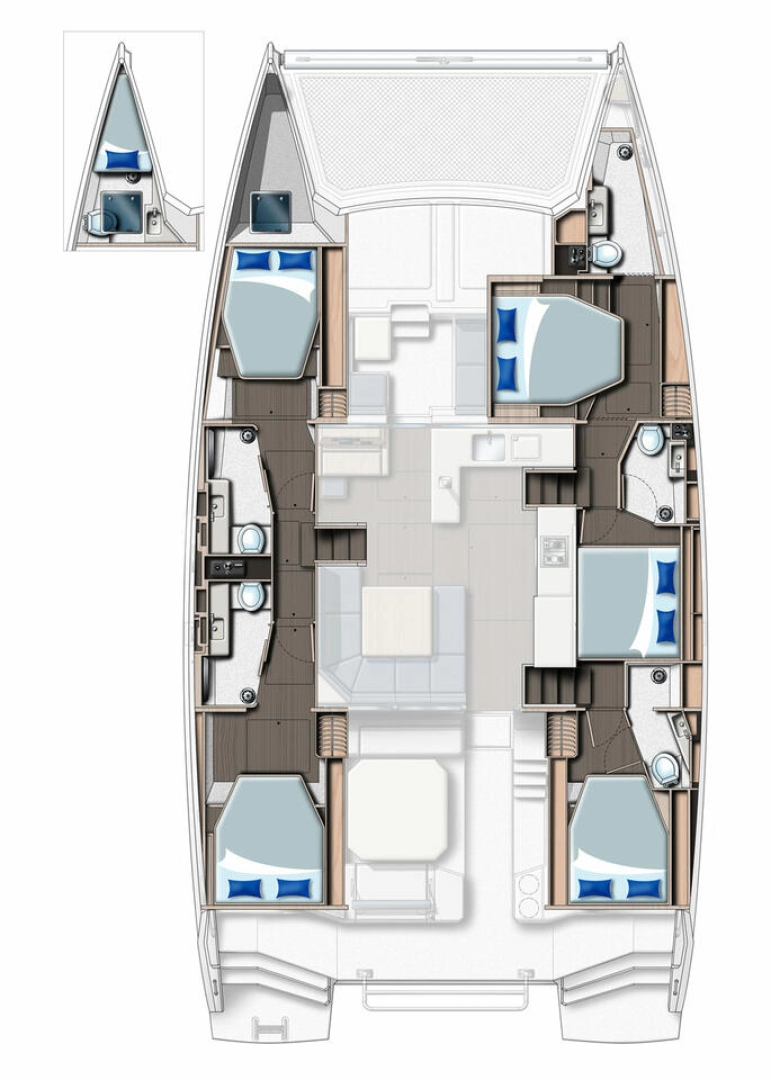 Alquiler Catamarán en Palma de Mallorca - Leopard Catamarans / Robertson & Caine Leopard 50 - 5 + 1 cab