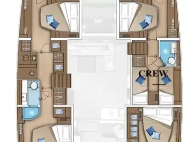 Alquiler de Lagoon Lagoon 55 - 4 + 2 cab. en Palma de Mallorca