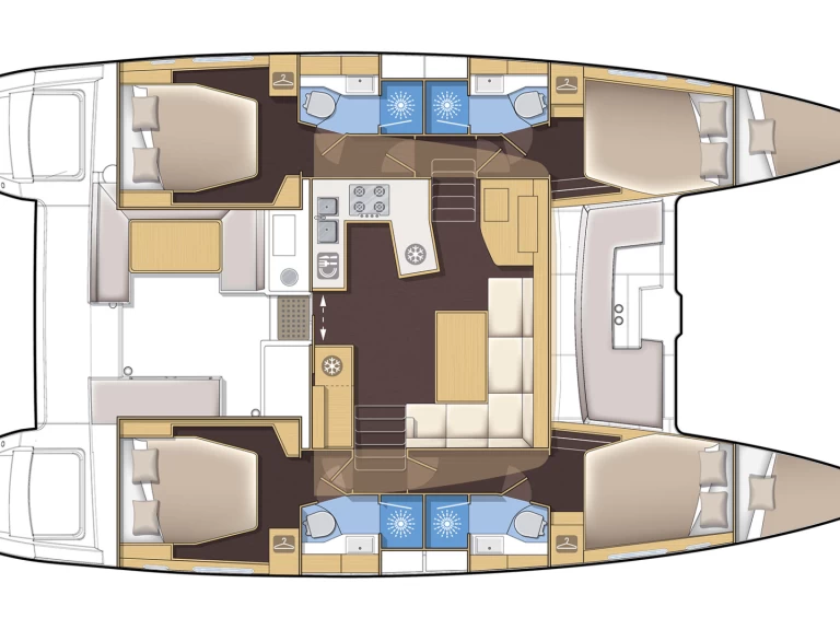 Alquiler de embarcaciones Lagoon Lagoon 450 F enPréveza en Samboat