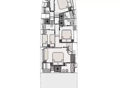 Alquiler de embarcaciones Azimut Azimut 78 Fly - 4 + 1 cab. enPodstrana en Samboat
