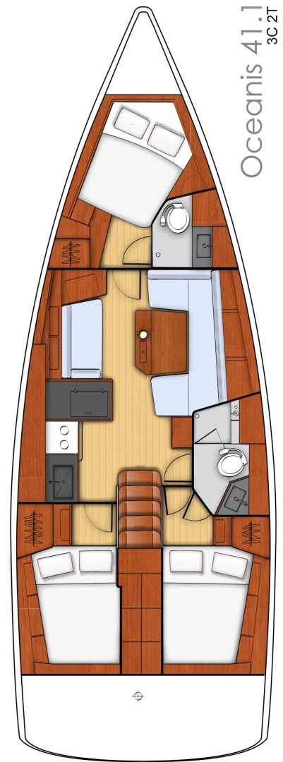 Alquiler de Bénéteau Oceanis 41.1 en Komolac