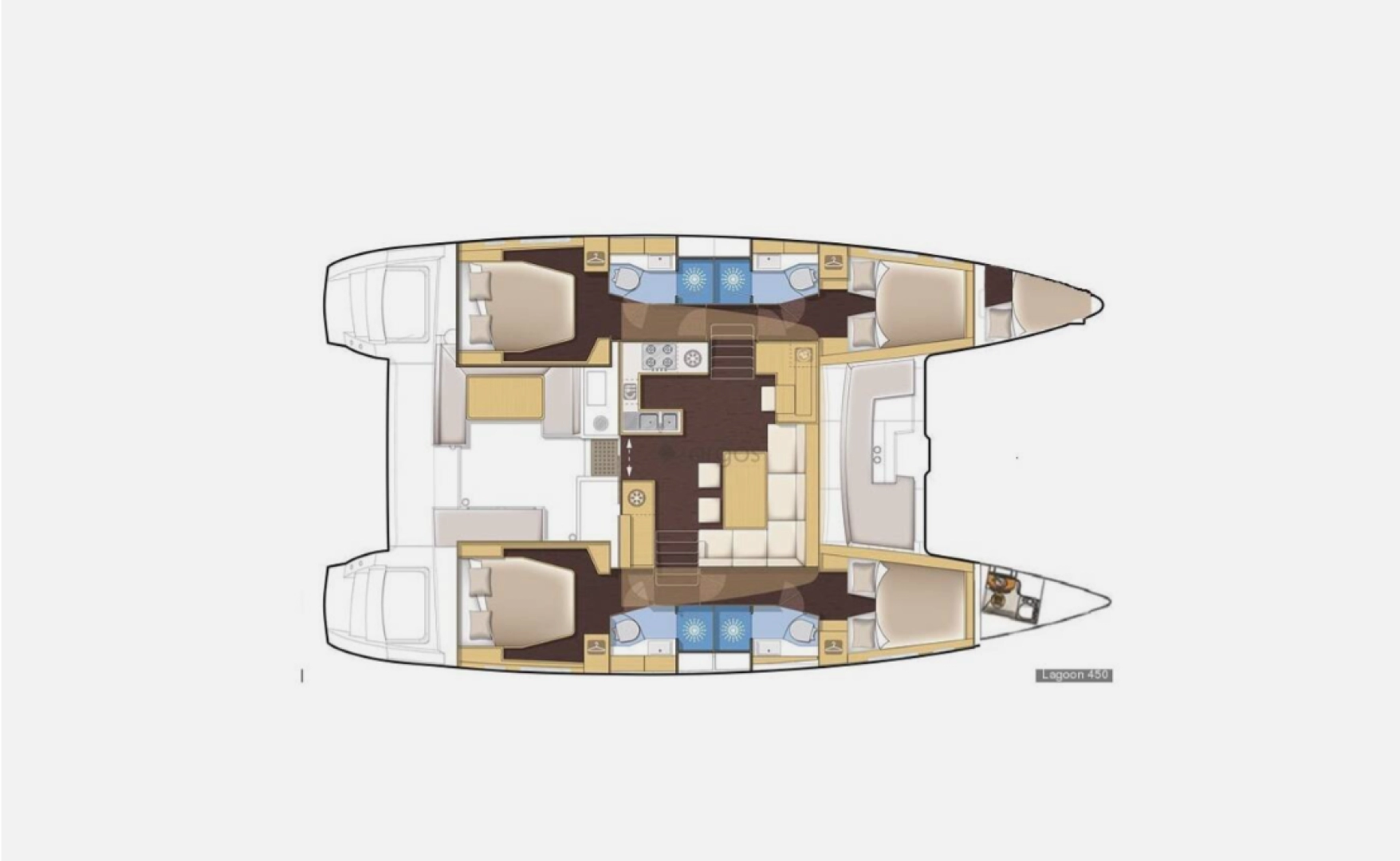 Alquiler Catamarán Lagoon con o sin  título de navegación
