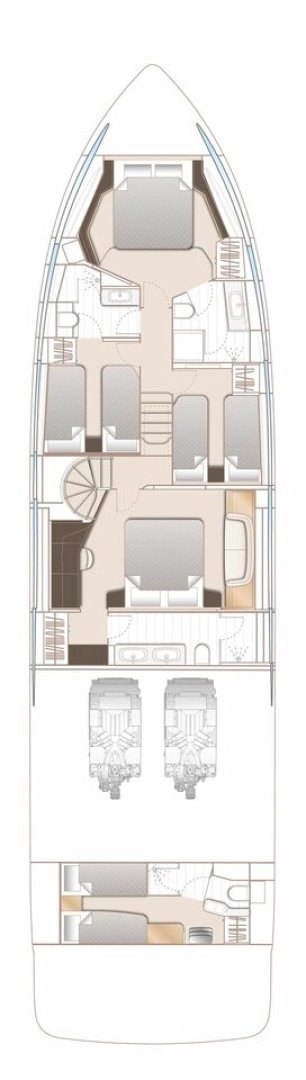 Alquiler de barcos Podstrana barato de Princess Y72