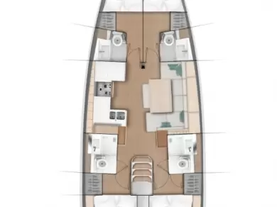 Alquiler de Jeanneau Sun Odyssey 490 en Komolac
