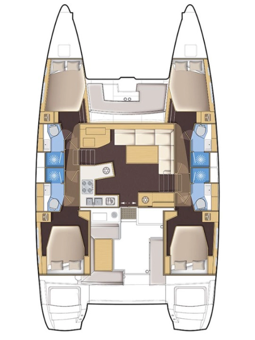 Alquiler Catamarán en Seget Donji - Lagoon Lagoon 450 F
