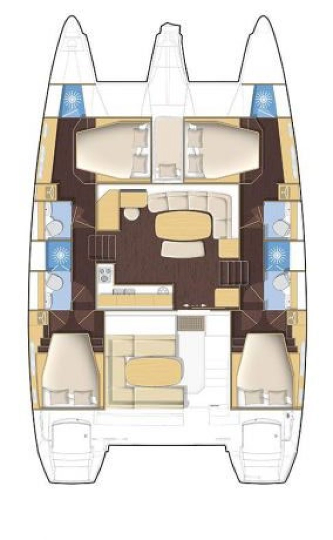 Alquiler Catamarán Lagoon con o sin  título de navegación