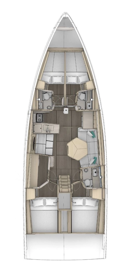 Alquiler de barcos Seget Donji barato de Dufour 48