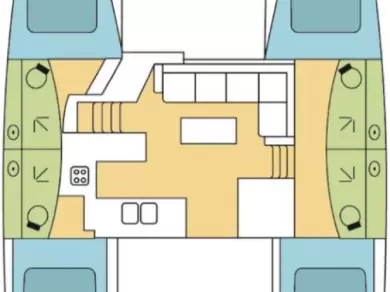 Alquiler Catamarán Fountaine Pajot con o sin  título de navegación