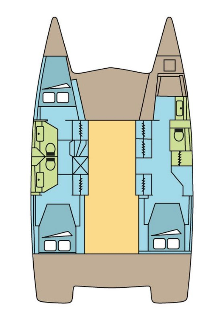 Alquiler Catamarán en Parham Town - Fountaine Pajot Isla 40