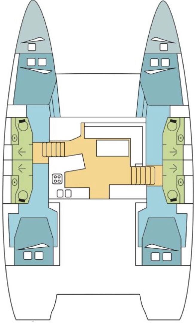 Alquiler Catamarán Lagoon con o sin  título de navegación