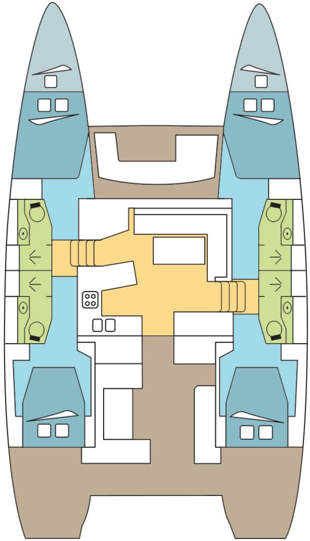Alquiler de Lagoon Lagoon 450 Sport Top en Marsh Harbour