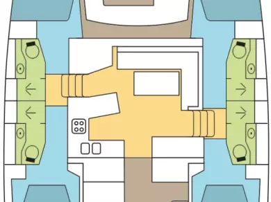 Alquiler de Lagoon Lagoon 450 Sport Top en Marsh Harbour