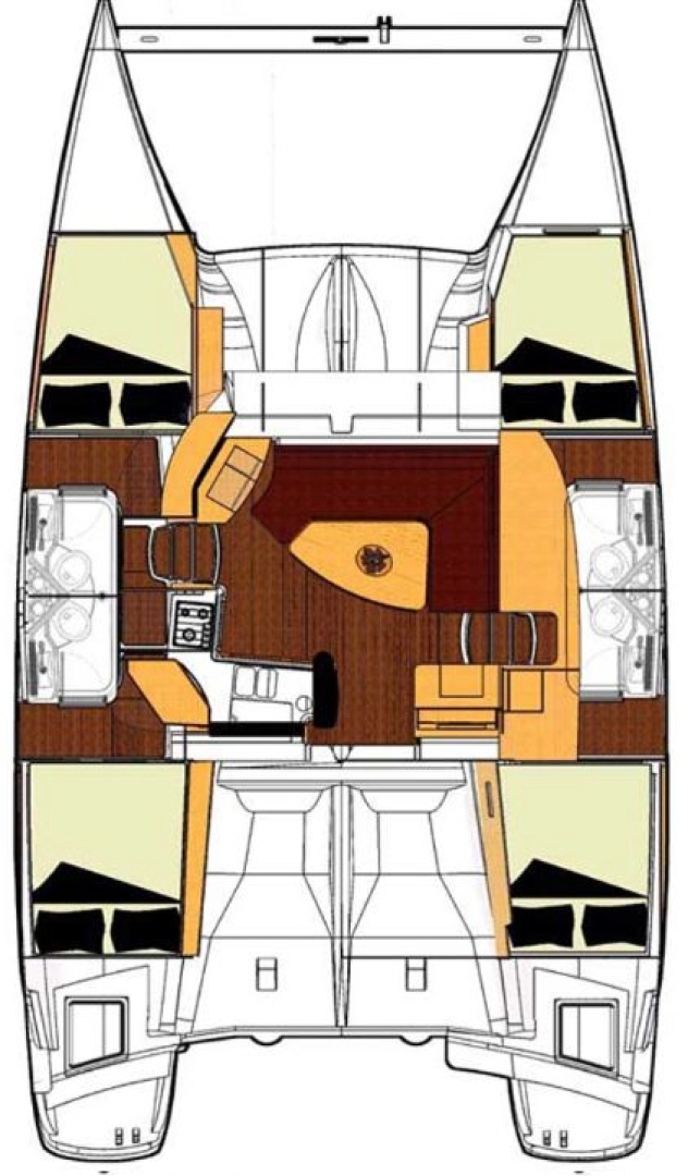 Alquiler Catamarán Fountaine Pajot con o sin  título de navegación