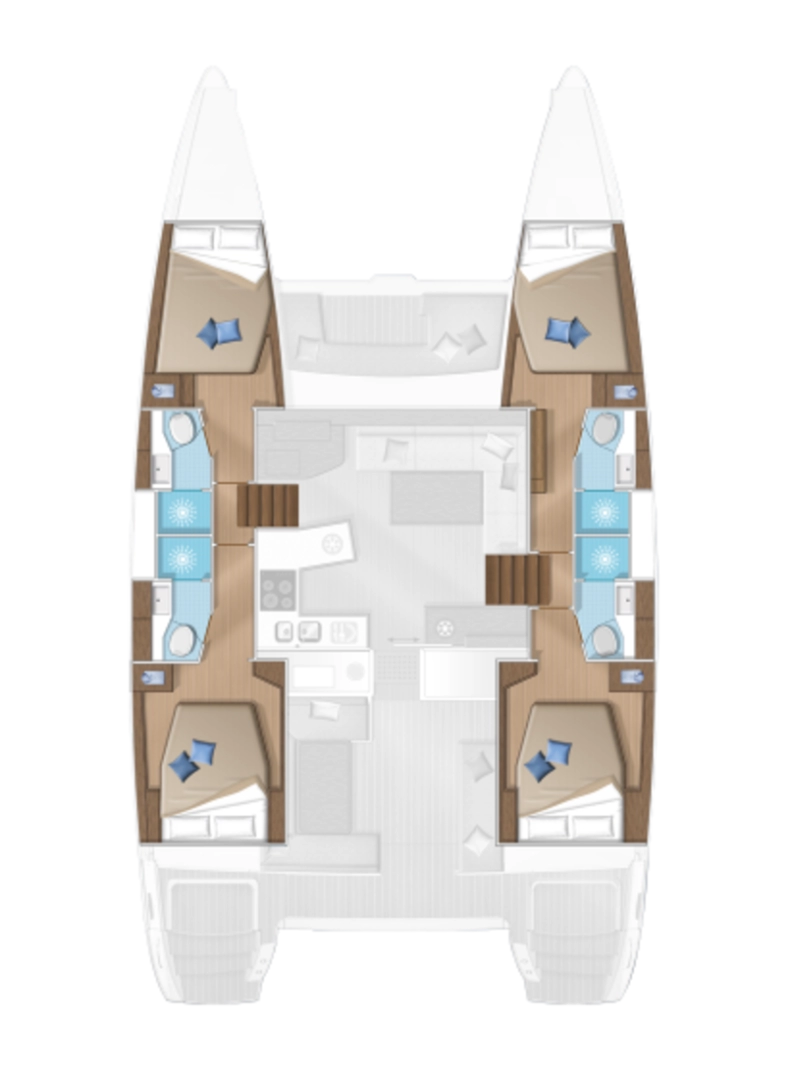 Alquiler Catamarán en Lefkáda - Lagoon Lagoon 450 F