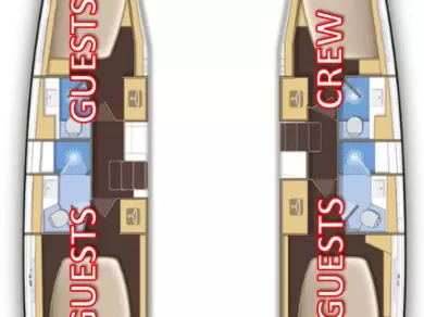 Alquiler de Catamarán, con o sin patrón Lagoon Split