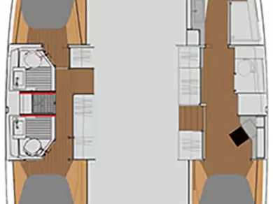 Alquiler de Catamarán, con o sin patrón Fountaine Pajot Miconos (Isla)