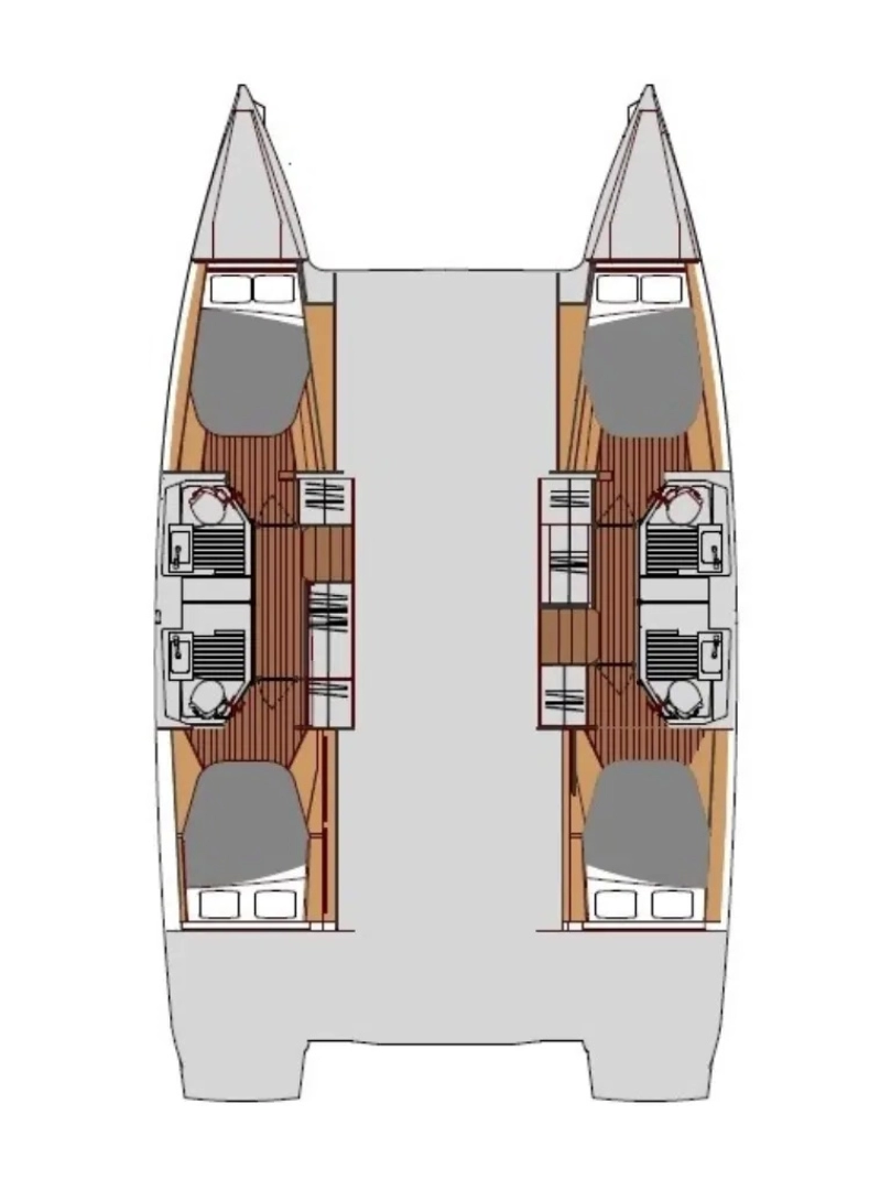 Alquiler Catamarán Fountaine Pajot con o sin  título de navegación