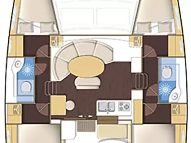 Alquiler Catamarán Lagoon con o sin  título de navegación