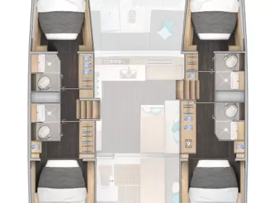 Alquiler Catamarán Lagoon con o sin  título de navegación