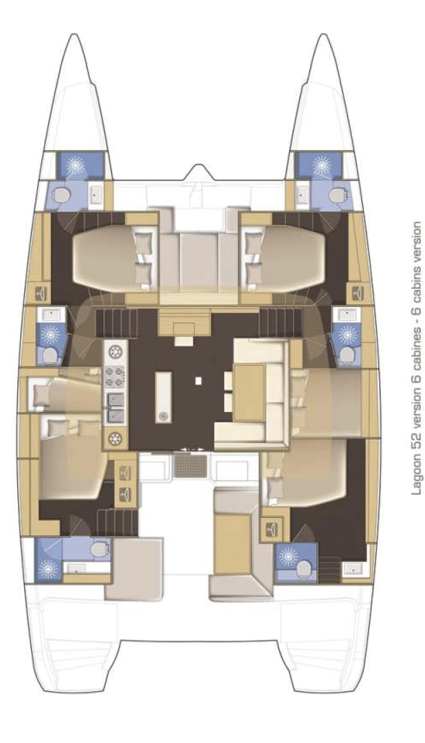 Alquiler de barcos Ellinikó barato de Lagoon 52 F