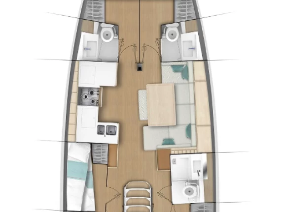 Alquiler de barcos Benítses barato de Sun Odyssey 490