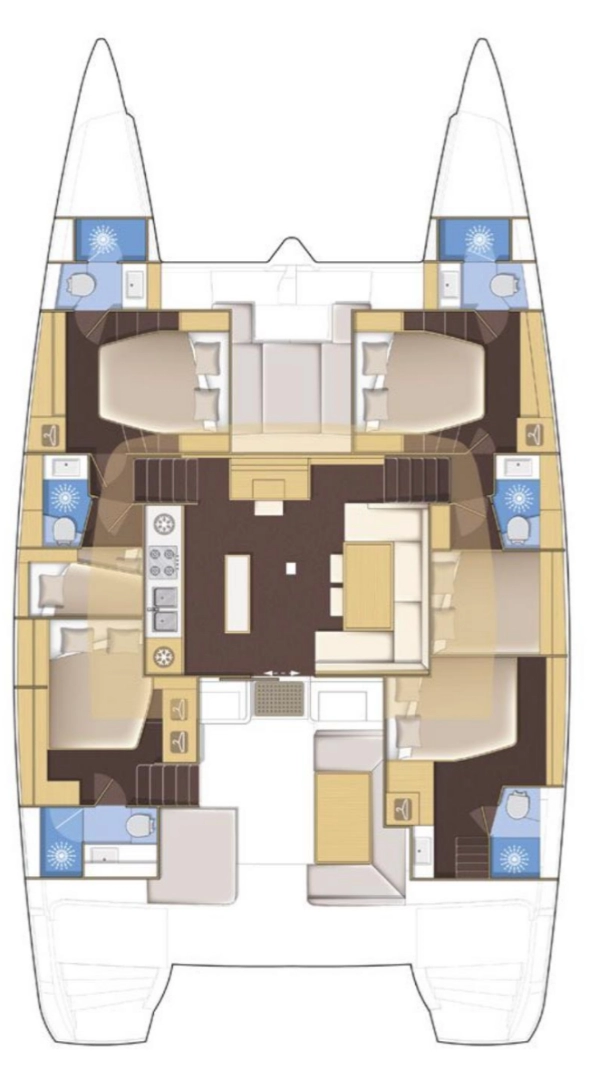 Alquiler Catamarán en Ciudad de Belice - Lagoon Lagoon 52