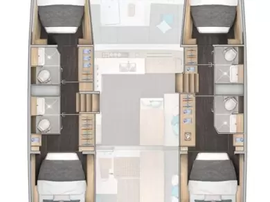 Alquiler de embarcaciones Lagoon Lagoon 43 enAo Po en Samboat