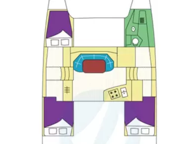 Alquiler Catamarán Fountaine Pajot con o sin  título de navegación