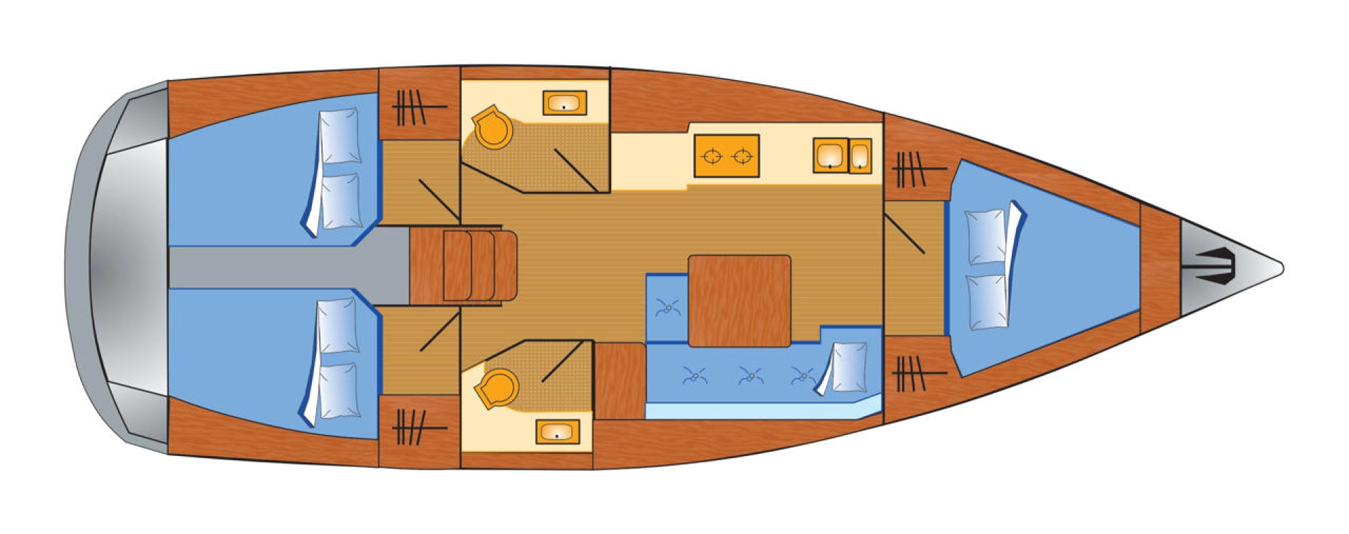Alquiler de barcos Heiligenhafen barato de Dufour 382 Grand Large