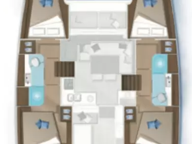 Alquiler de Catamarán, con o sin patrón Lagoon Paraty